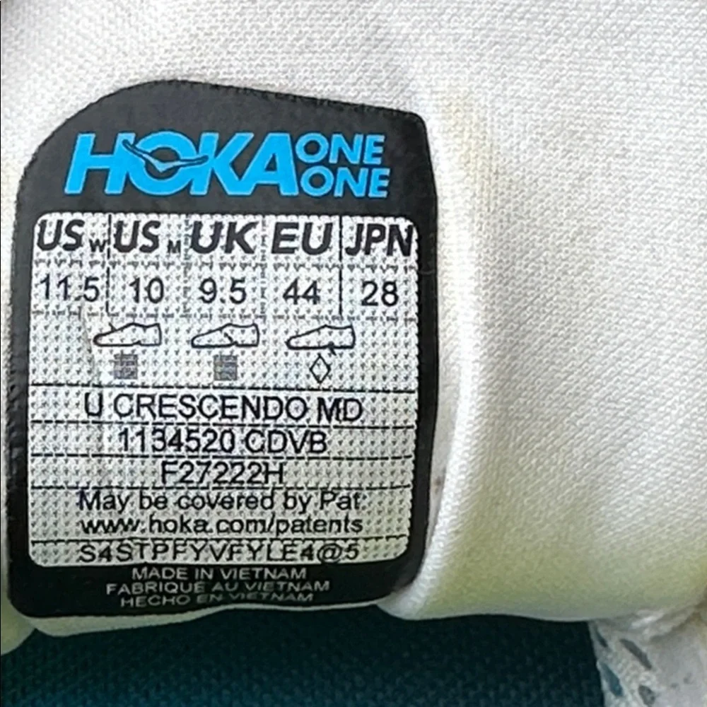 HOKA ONE ONE Crescendo MD Track Spikes Blue White Yellow Men’s 11.5